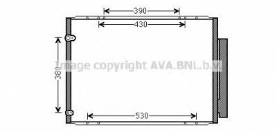 AVA QUALITY COOLING to5573d -  Конденсатор, кондиционер